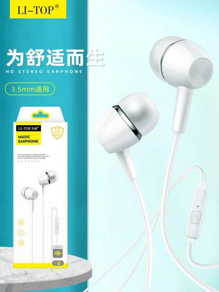 Mikrofonlu Kablolu Kulak İçi Kulaklık - iPhone ve Android Uyumlu - Subwoofer