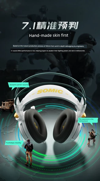 Gaming Kulaklık - 3.5mm Kablolu - Siyah - 8