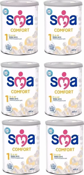 SMA Comfort 1 Bebek Sütü 400 gr 6 Adet