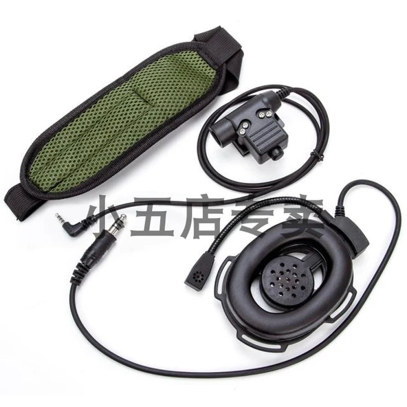 Walkie-Talkie U94 PTT HD01 Tek Taraflı Kulaklık - Siyah - 7