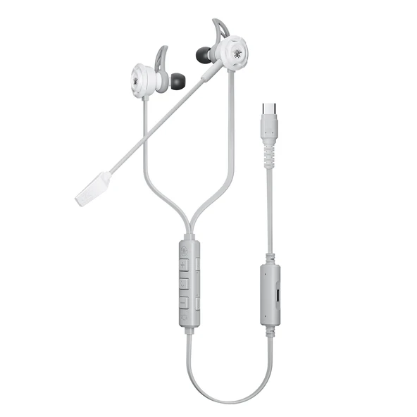 Type-C Girişli Dijital Kablolu Oyuncu Kulaklığı - M762pro Beyaz