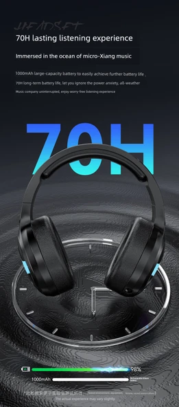 Üç Modlu Bluetooth Kablosuz E-Spor Oyuncu Kulaklığı - Siyah - 11