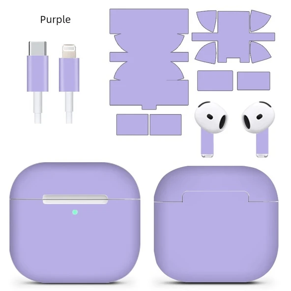 AirPods Pro 2 Uyumlu Mor 3M Koruyucu Sticker