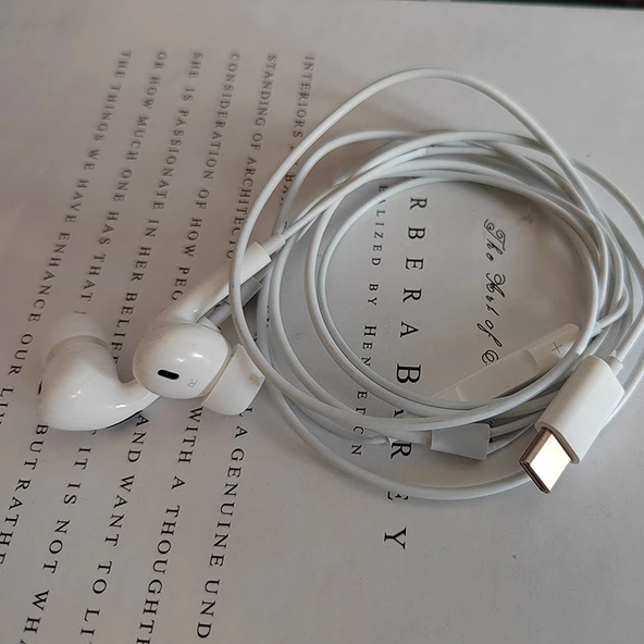 Type-C Dijital Ses G7 Düz Kulaklık - Resim 5