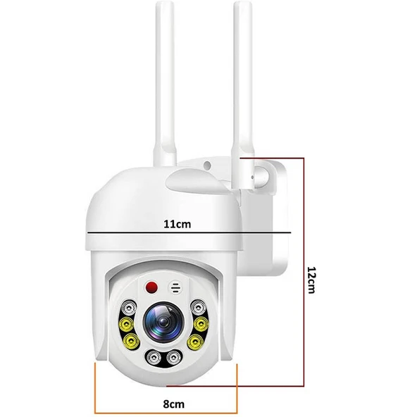 O-Kam 3011 Dual Lens Wifi Akıllı Kamera , Yapay Zeka, Gece Görüş, Karşılıklı Konuşma (Tek Kamera) - 7