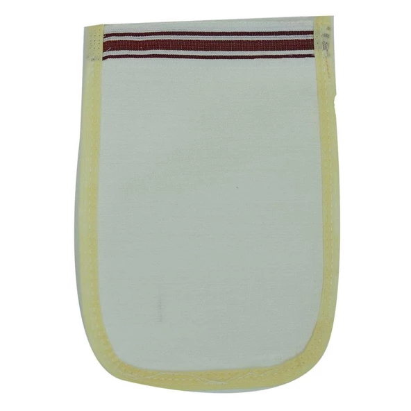 Doğal İpek Kese Sırt ve Vücut Masaj Banyo Kesesi Beyaz 16CMX25CM - 5