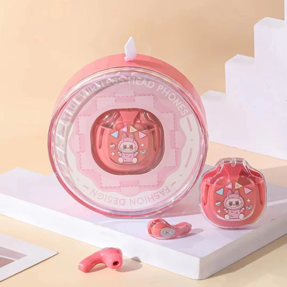 Sanrio Karakterli Kablosuz Bluetooth Gürültü Önleyici Kulak İçi Kulaklık - Kırmızı Kediler - 10
