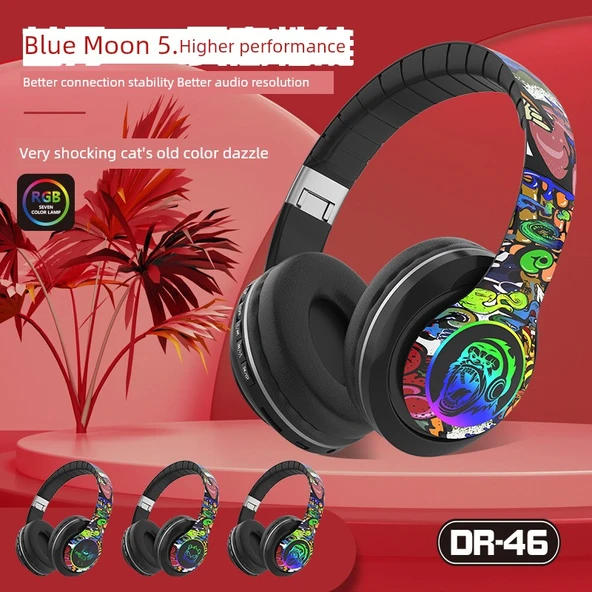 Bluetooth Kulaklık - Kablosuz Stereo - Graffiti Tasarım - Fighter - 3
