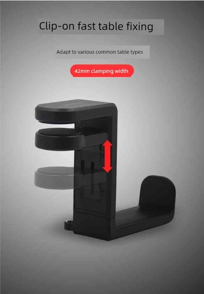 Çok Fonksiyonlu Kulaklık Standı - Beyaz (Sap Tutuculu) - 7