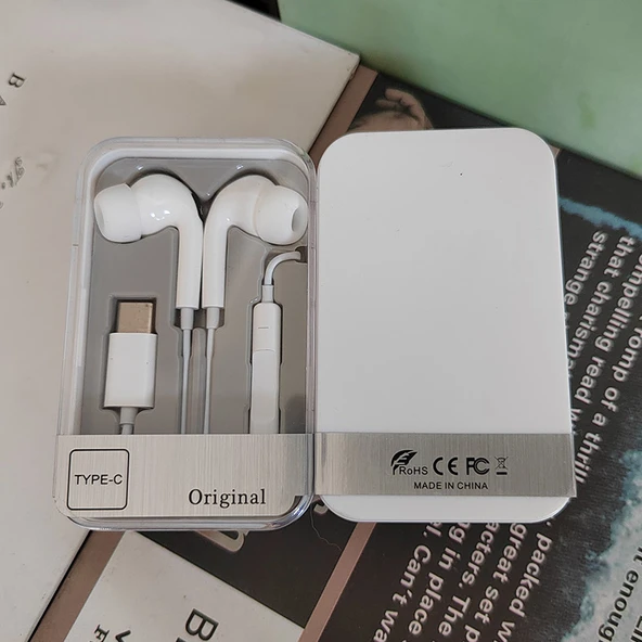 Type-C Dijital Ses G7 Düz Kulaklık - Resim 8