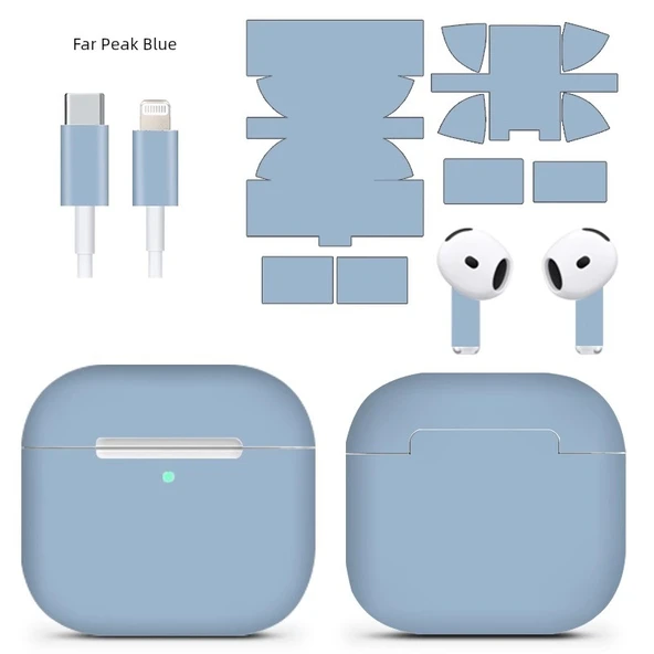 AirPods Pro 2 Uyumlu Uzak Doruk Mavisi 3M Koruyucu Sticker