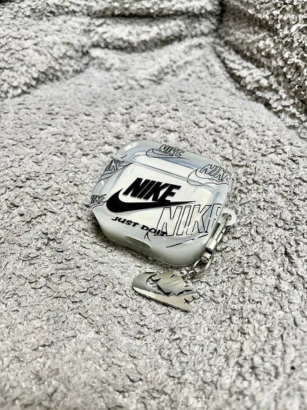 AirPods 3 Şeffaf Nike Desenli Koruyucu Kılıf