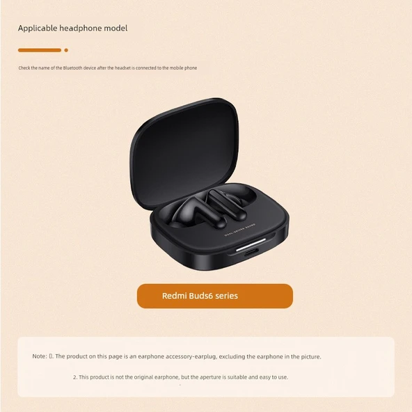 Redmi Buds 6 Serisi Beyaz Büyük Boy Silikon Kulaklık Ucu - 3 Çift - 4