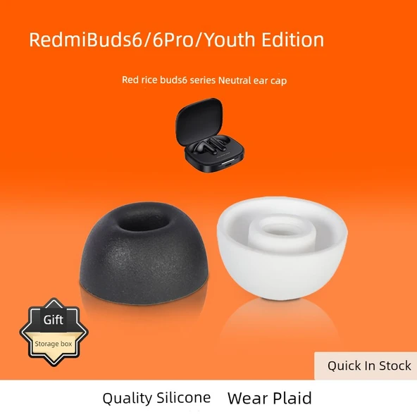 Redmi Buds 6 Serisi Beyaz Büyük Boy Silikon Kulaklık Ucu - 3 Çift - 7