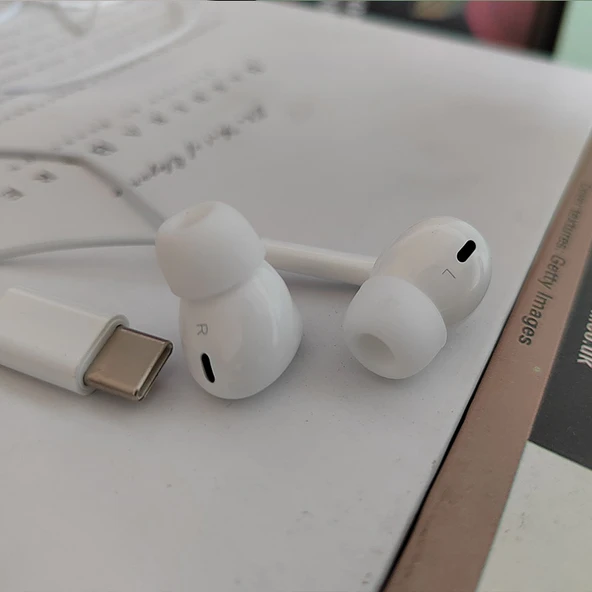 Type-C Dijital Ses G7 Düz Kulaklık - Resim 9