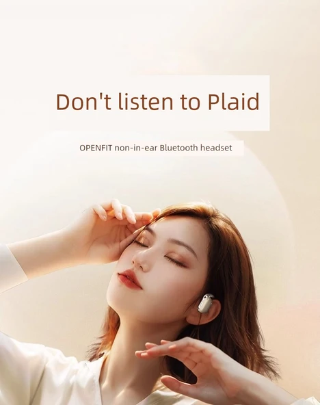 Kemik İletimli Bluetooth 5.0 Kablosuz Spor Kulaklık - Üst Model Siyah (Dolby Surround, AI Beam, 70 Saat) - 7