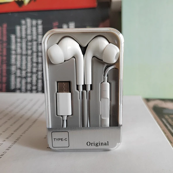 Type-C Dijital Ses G7 Düz Kulaklık - Resim 2