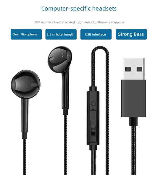 Mikrofonsuz Müzik Kulaklığı - Cool Beyaz - 1.5 Metre Tek Fişli - 6