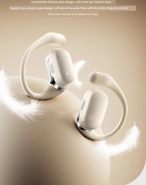 Kemik İletimli Bluetooth 5.0 Kablosuz Spor Kulaklık - Üst Model Siyah (Dolby Surround, AI Beam, 70 Saat) - 11