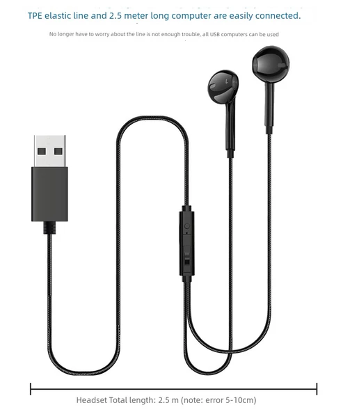 Mikrofonsuz Müzik Kulaklığı - Cool Siyah - 1.5 Metre Tek Fişli - 11