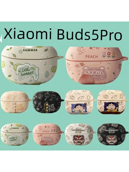 Xiaomi Buds 5 Pro Kılıf - Su Etiketi Beyaz Pijama Xiao Xin - 2
