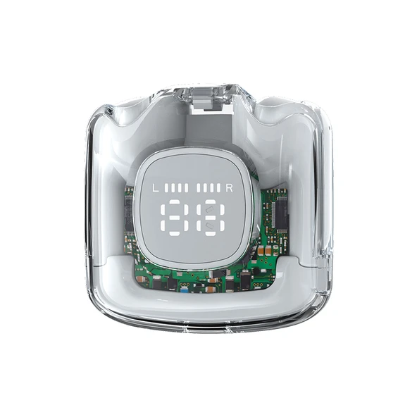 Bluetooth 5.0 Spor Kulaklık - Gürültü Önleyici - Type-C Şarj - Beyaz