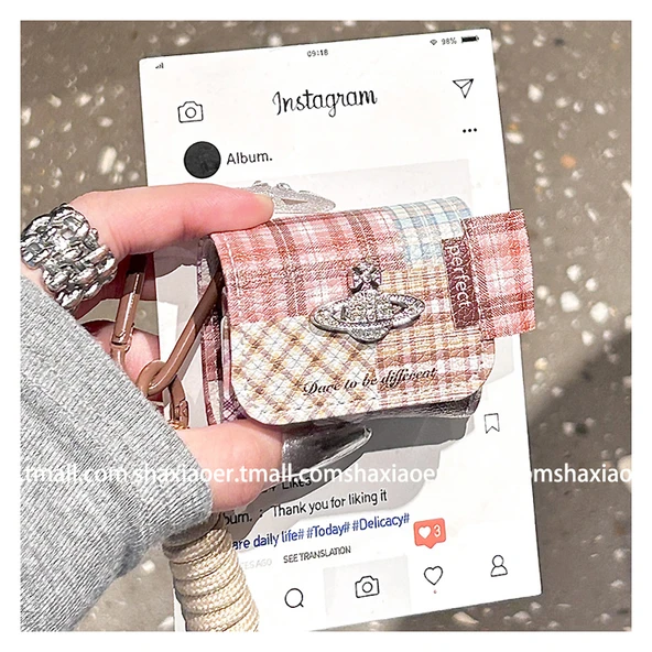 Apple AirPods Pro 2. Nesil için Stereo Satürn Desenli Koruyucu Kılıf - El İpli - Resim 8