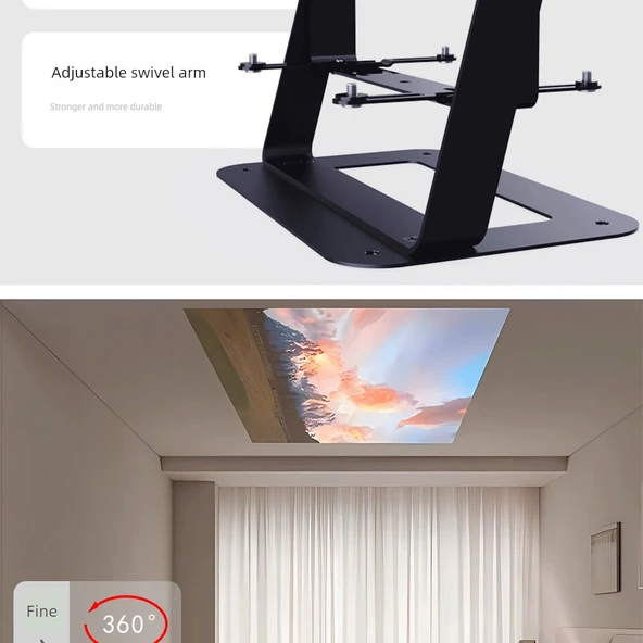 Masa Üstü Ayarlanabilir Projektör Braketi - 24-40cm - 5kg Taşıma Kapasiteli - 10