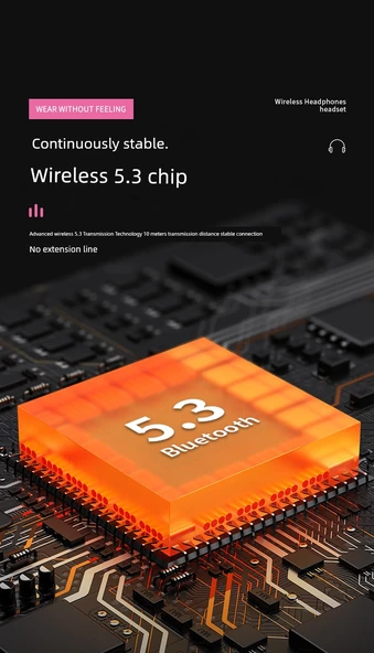 Bluetooth 5.0 Spor Kulaklık - Gürültü Önleyici - Type-C Şarj - Beyaz - 9