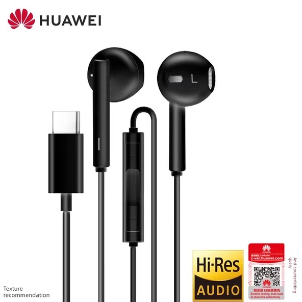 Huawei CM33 Type-C Kablolu Kulaklık - Siyah
