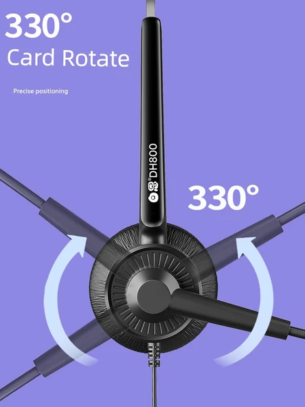 Tek Kulak 3.5mm/4-Pin Tek Girişli Bilgisayar/Telefon Kulaklığı - 3