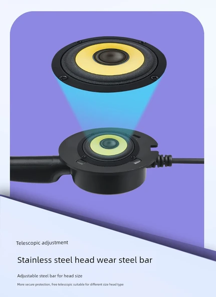 Tek Kulak 3.5mm/4-Pin Tek Girişli Bilgisayar/Telefon Kulaklığı - 9