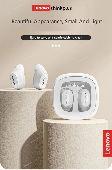 Lenovo XT62 Bluetooth 5.3 Kablosuz HiFi Spor Kulaklık - Beyaz - 9