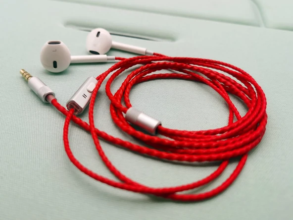 Hi-Fi Kablolu Kulaklık - Apple Girişli Beyaz Kablo - 11