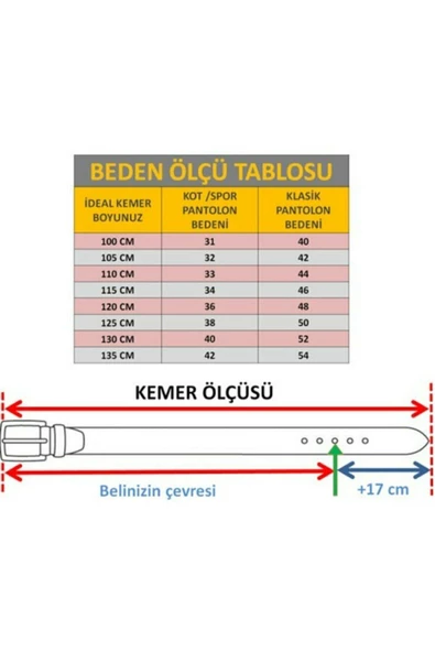 Hakiki Deri Kemer Kot & Keten 8683255007530 - 6