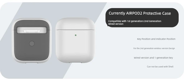 Apple AirPods 3 için Silikon Koruyucu Kılıf - Turuncu - Resim 10