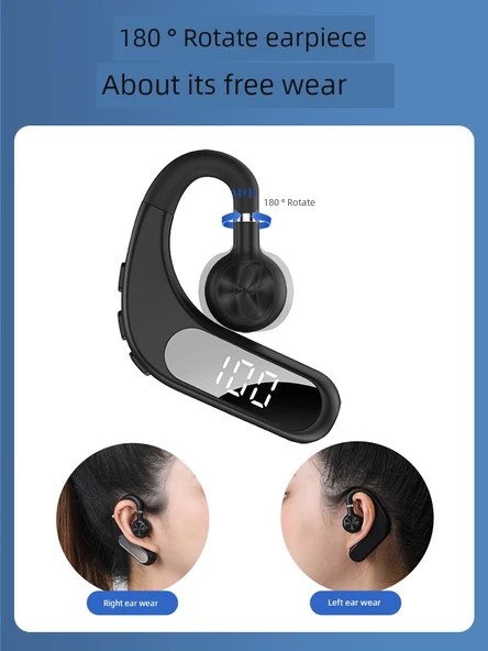 Kemik İletimli Bluetooth Kulaklık - Beyaz - Panoramik Ses - 6