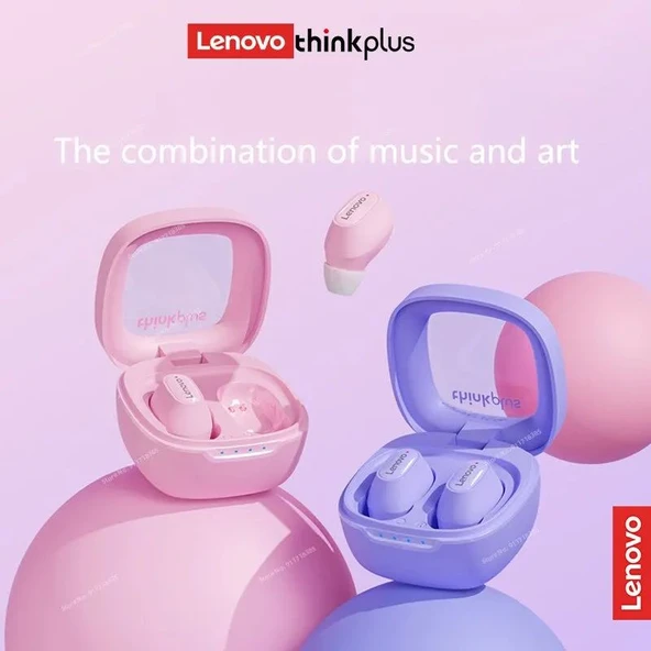 Lenovo XT62 Bluetooth 5.3 Kablosuz HiFi Spor Kulaklık - Beyaz - 3