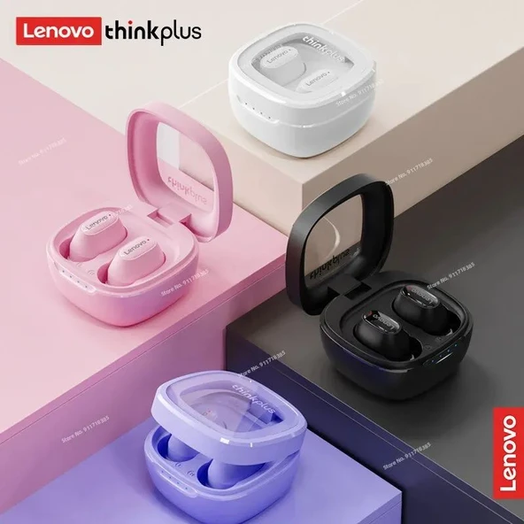 Lenovo XT62 Bluetooth 5.3 Kablosuz HiFi Spor Kulaklık - Beyaz - 2