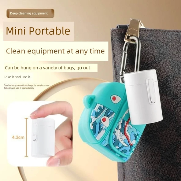 Mini Taşınabilir 4 Parça Temizleme Seti - Bluetooth Kulaklık ve Klavye İçin - Beyaz - 2 Adet - 3
