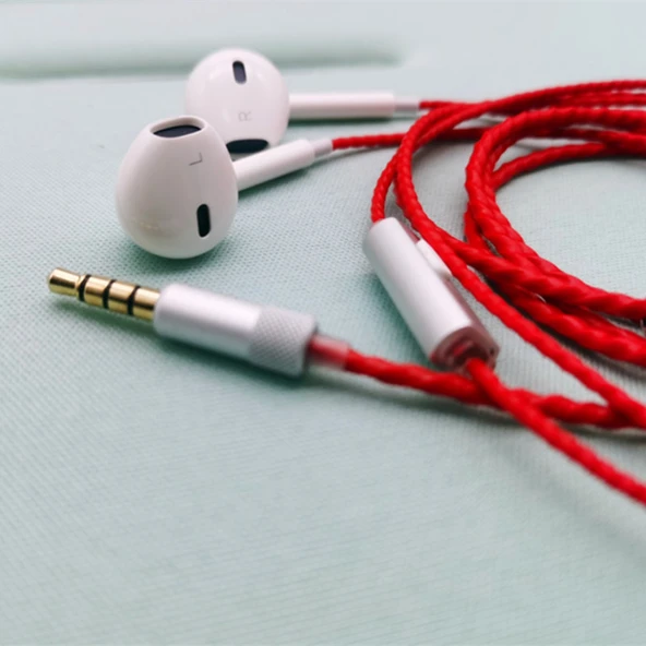 Hi-Fi Kablolu Kulaklık - Apple Girişli Beyaz Kablo - 5