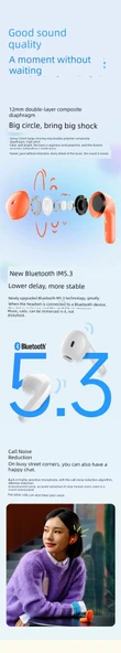 Bluetooth 5.3 Kablosuz Kulaklık - Kar Beyazı - 7