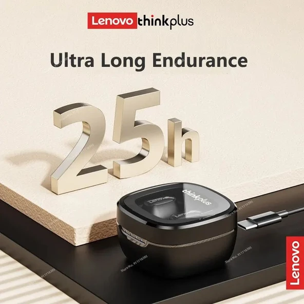 Lenovo XT62 Bluetooth 5.3 Kablosuz HiFi Spor Kulaklık - Beyaz - 4