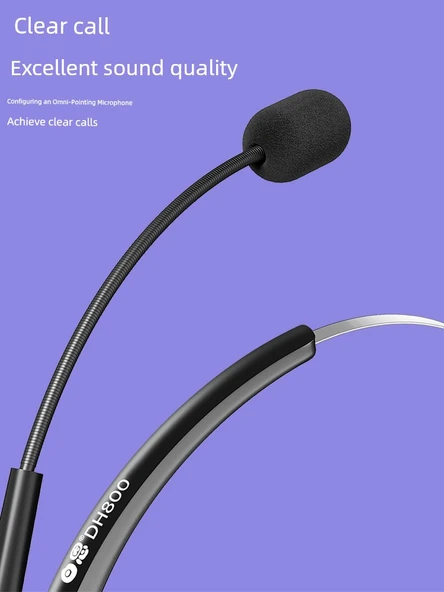 Tek Kulak 3.5mm/4-Pin Tek Girişli Bilgisayar/Telefon Kulaklığı - 4