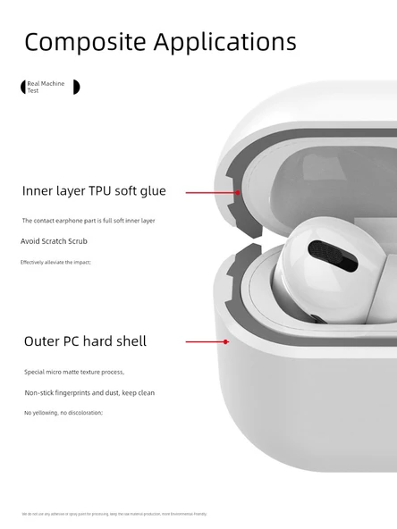 Apple AirPods 3 için Silikon Koruyucu Kılıf - Turuncu - Resim 3