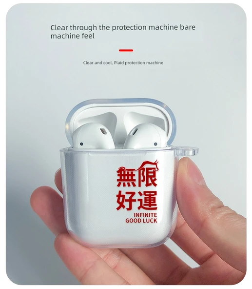 AirPods 1/2 Nesil Şeffaf TPU Kılıf - Para Önemli - 10