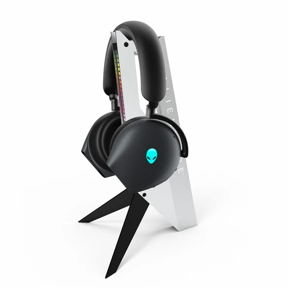 RGB Işıklı Oyuncu Kulaklık Standı - Uzay Gümüşü - 6