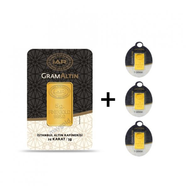 8 Gr IAR Gram Külçe Altın - Ücretsiz Kargo