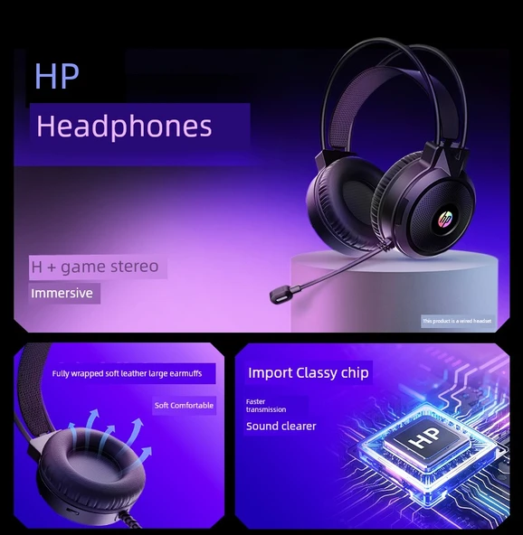 HP Oyuncu Kulaklığı - Stereo Sütlü Çay Rengi - 9