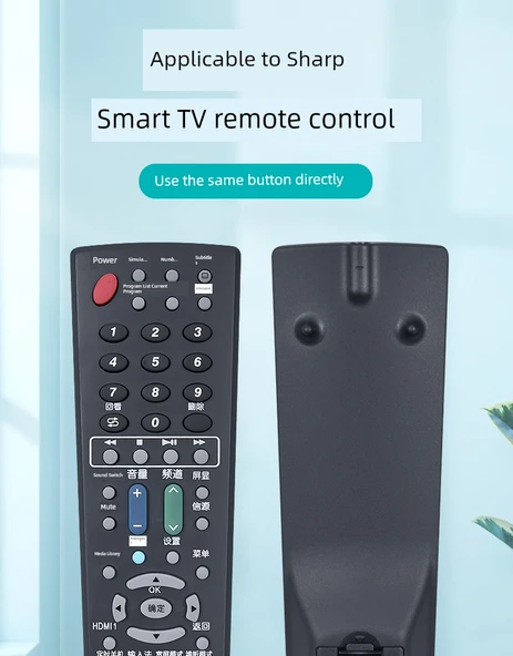 Sharp TV Uzaktan Kumanda - GB018WJSA [Orijinal Makine, Direkt Kullanım] - 5